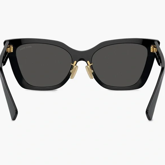 NWT Miu Miu Black Cat-Eye Sunglasses - Picture 2 of 6